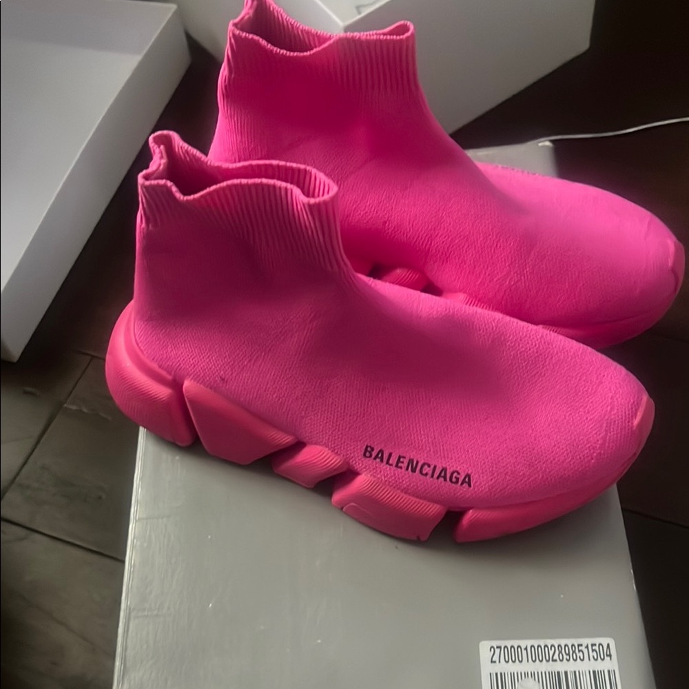 Balenciaga Pink Sock Sneakers